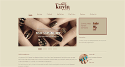 Desktop Screenshot of kaylanails.com